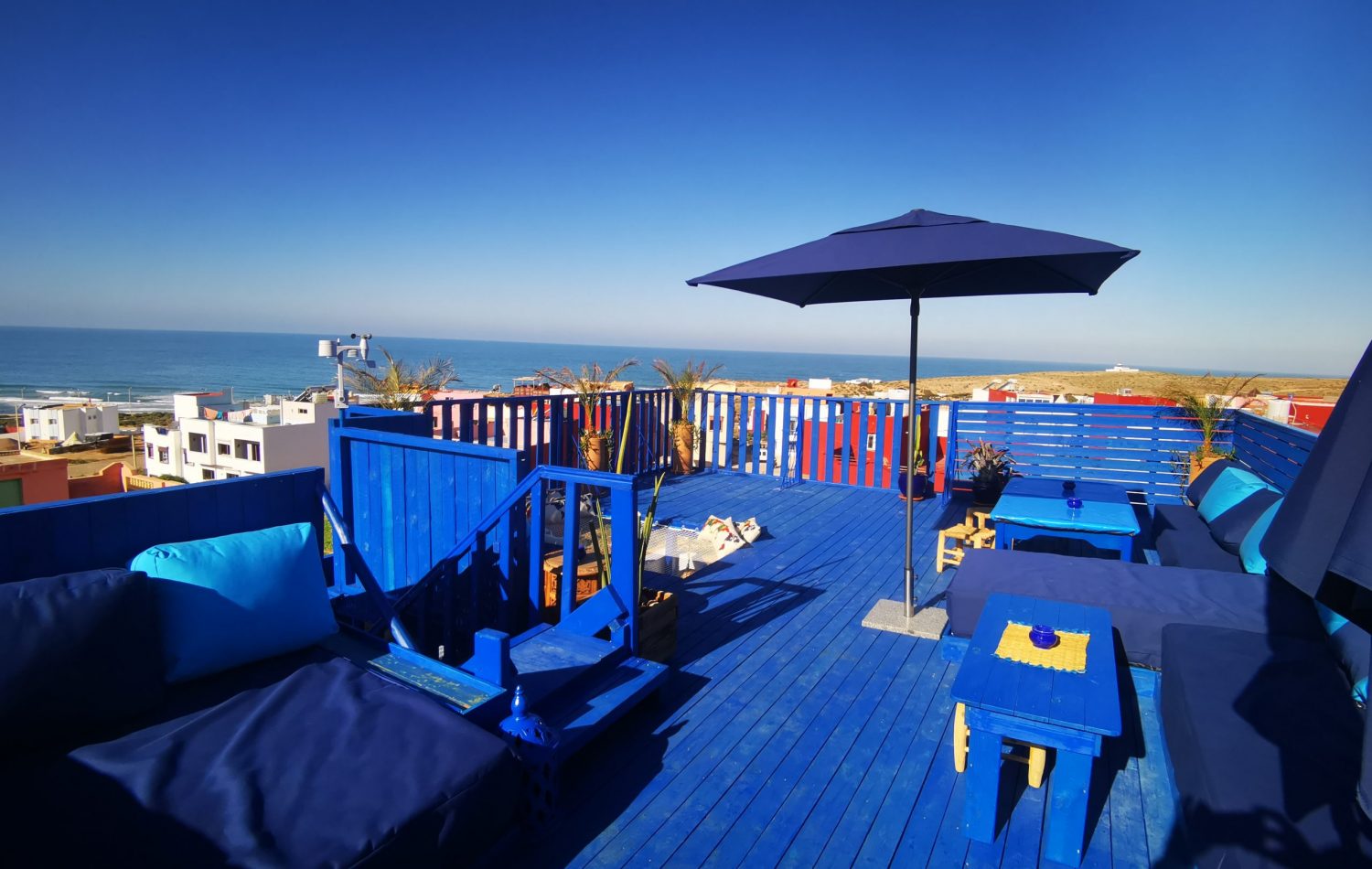 roof top auberge tigmi blue imsouane maroc